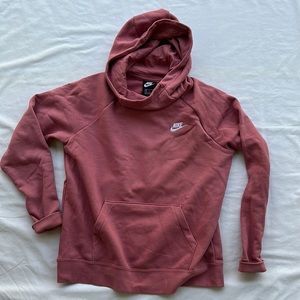 Nike Club Fleece Funnel Neck Hoodie-Size Medium